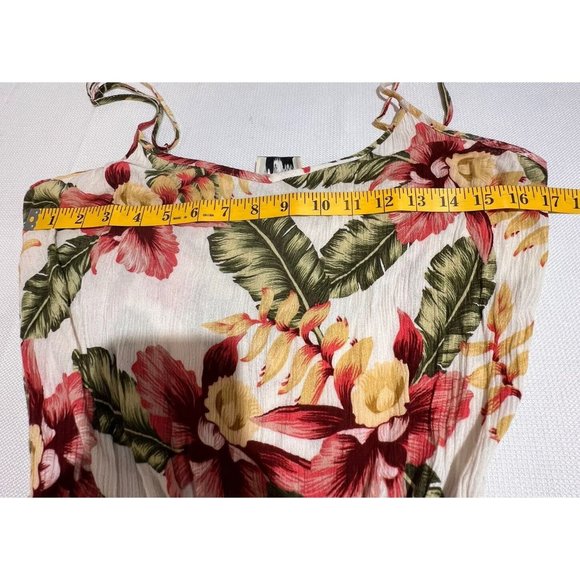 Show Me Your Mumu Pant Jumpsuit Cropped Wide Leg Size S Hawaiian Floral Vacation - Picture 5 of 10